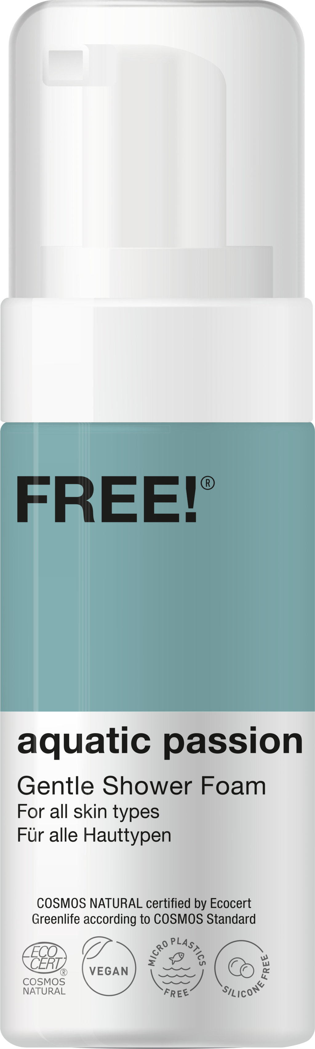 FREE! Organics  Gentle Shower Foam Aquatic Passion, 150 ml
