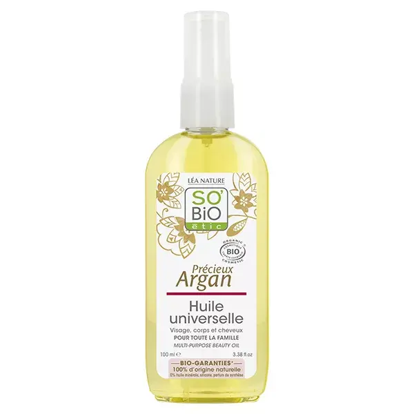 Óleo de Argan Orgânico Universal So'Bio Étic Precious Argan 100ml