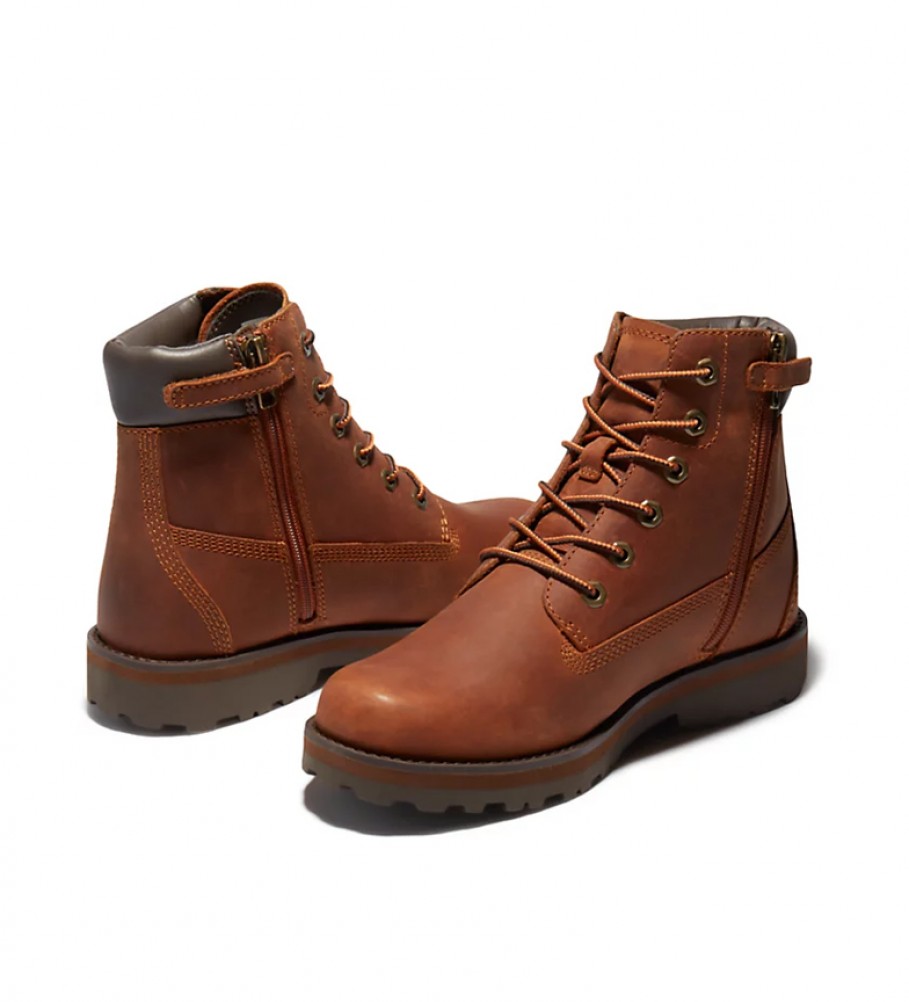 Botas Timberland Courma Kid em couro tradicional cor camelo