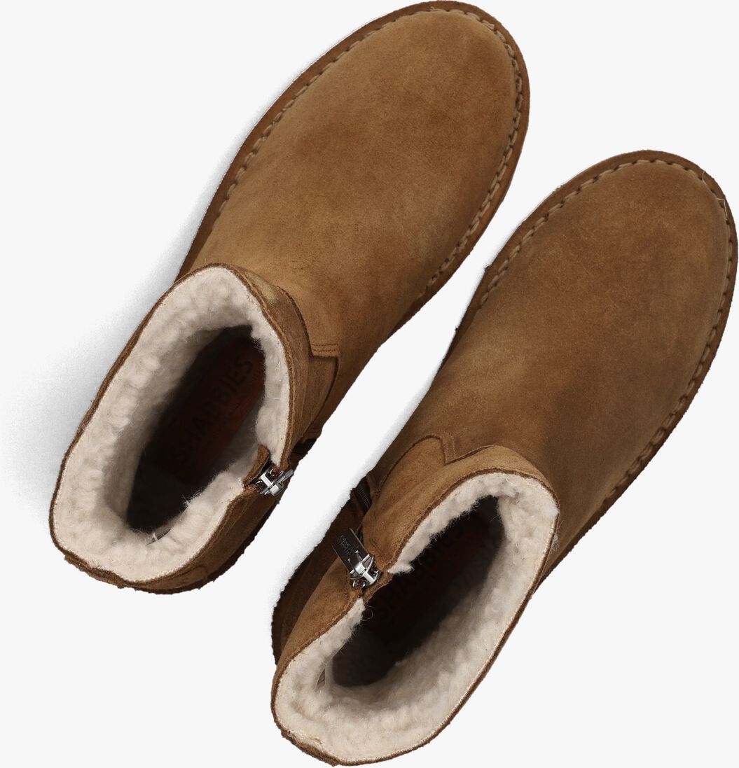 cognac shabbies enkelboots palissa mia zip