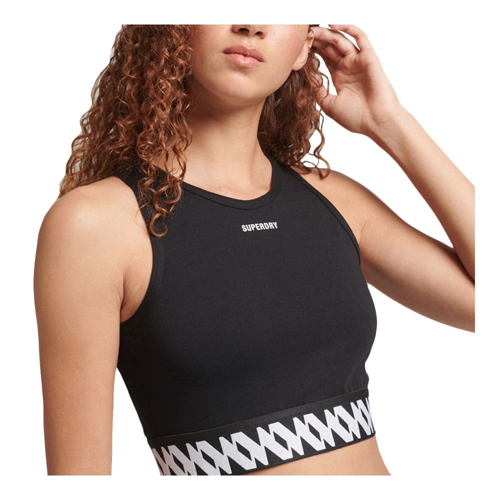 Superdry CODE S LOGO - Brassière Femme black