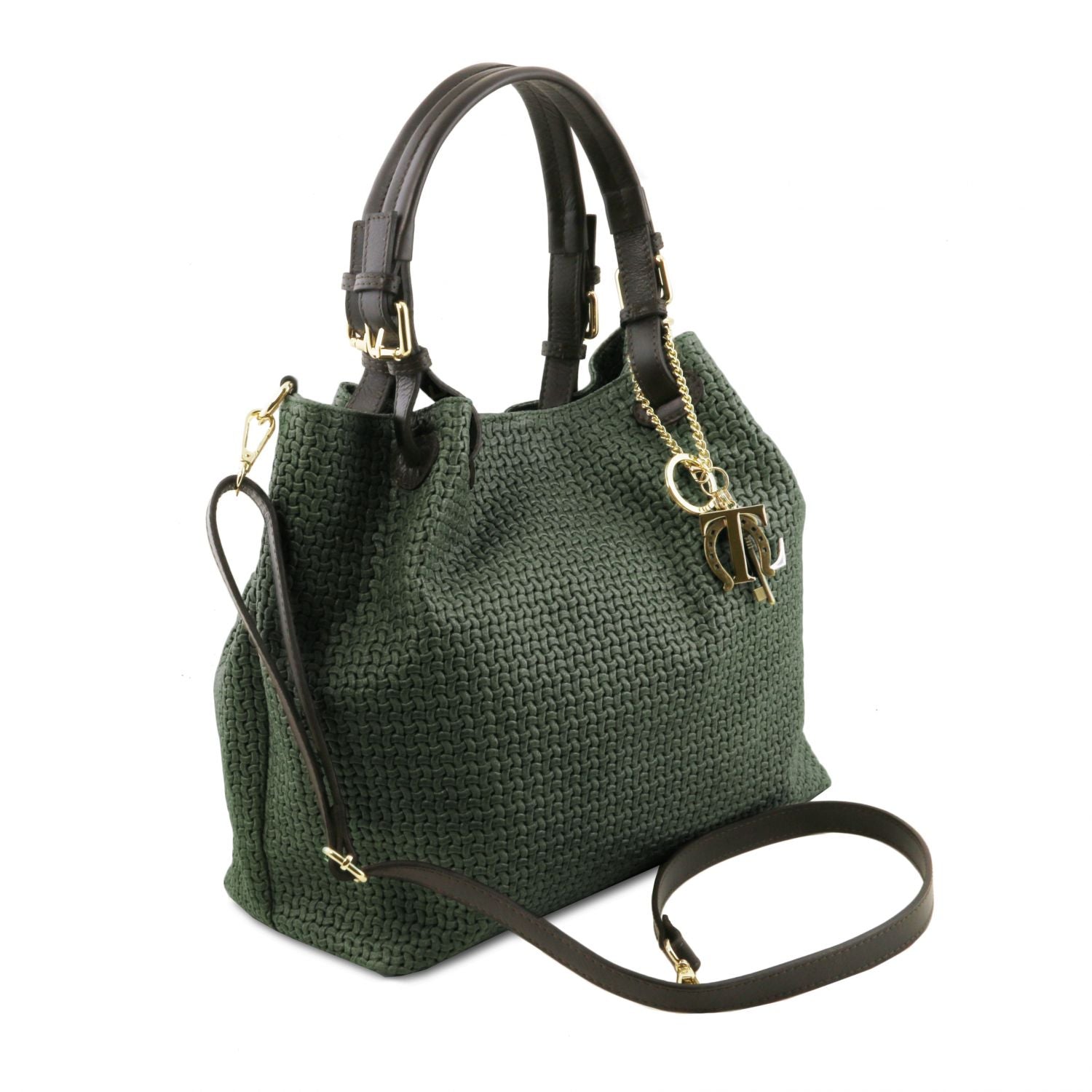 TL141573 – TL KeyLuck – Woven printed leren shopping tas