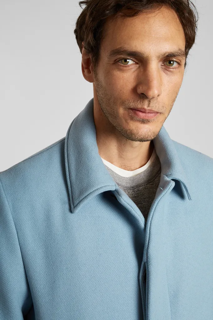 Manteau droit en laine vierge fabriqué en France L'Exception Paris
