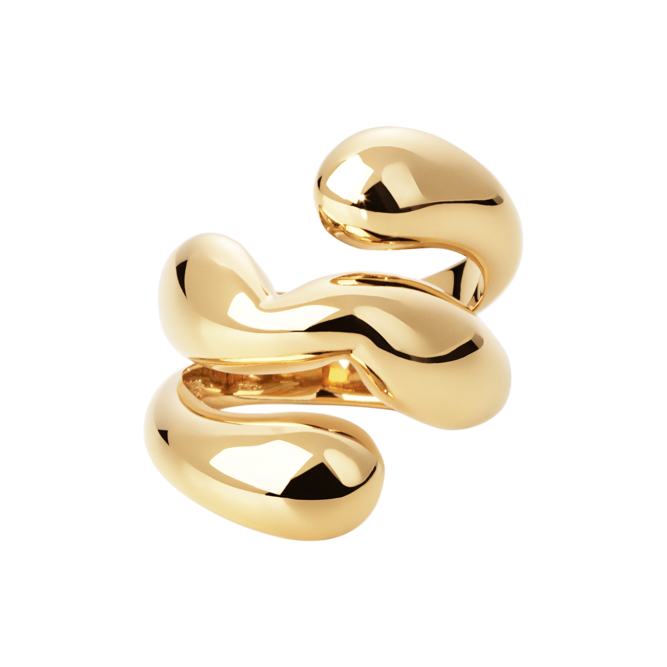 Camille Brinch  Twisty Puffer ring - forgyldt