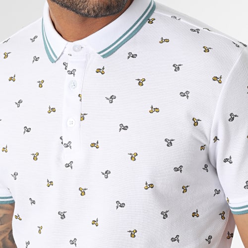 Polo Manches Courtes Blanc