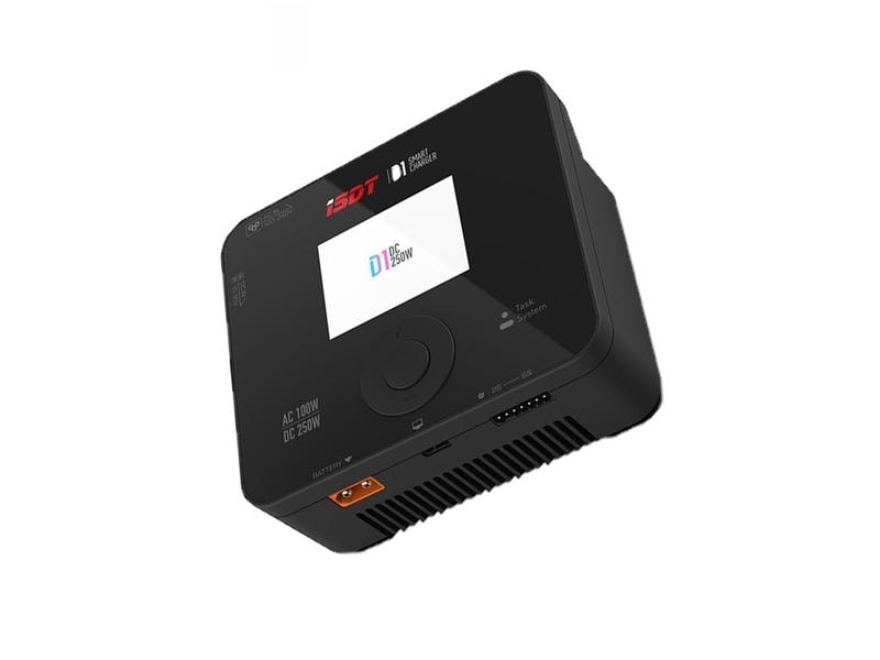 ISDT Ladegerät D1 Smart 250W DC / 100W AC 1-6S Modellbau Ladegerät mit 100W Ladeleistung ab 230 V AC und 250W mit externer DC Stromversorgung