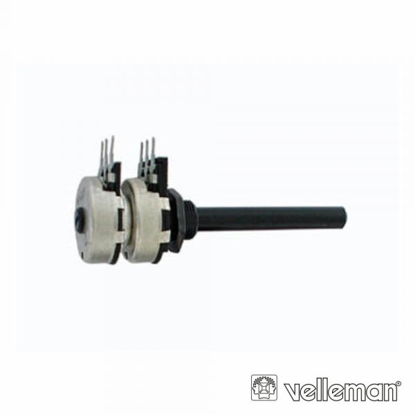 Potenciómetro Rotativo Duplo 4.7k 24mm Logarítmico PTR4K70B24SD