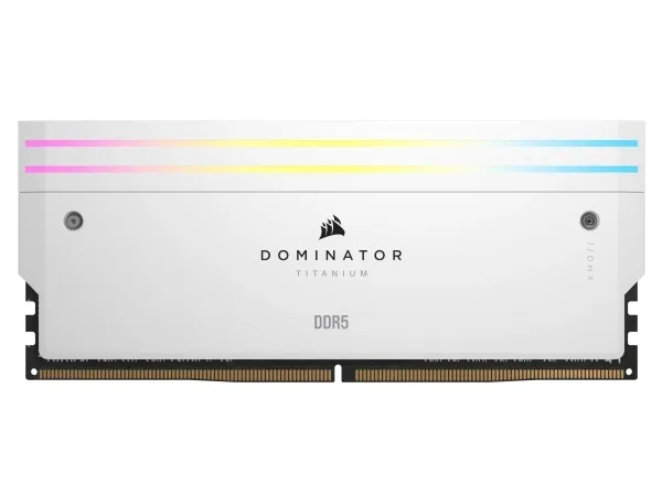 CORSAIR Dominator Titanium RGB - DDR5 - sæt - 32 GB: 2 x 16 GB - DIMM 288-PIN - 6600 MHz / PC5-52800 - CL32 - 1.4 V - ikke bufferet - hvid