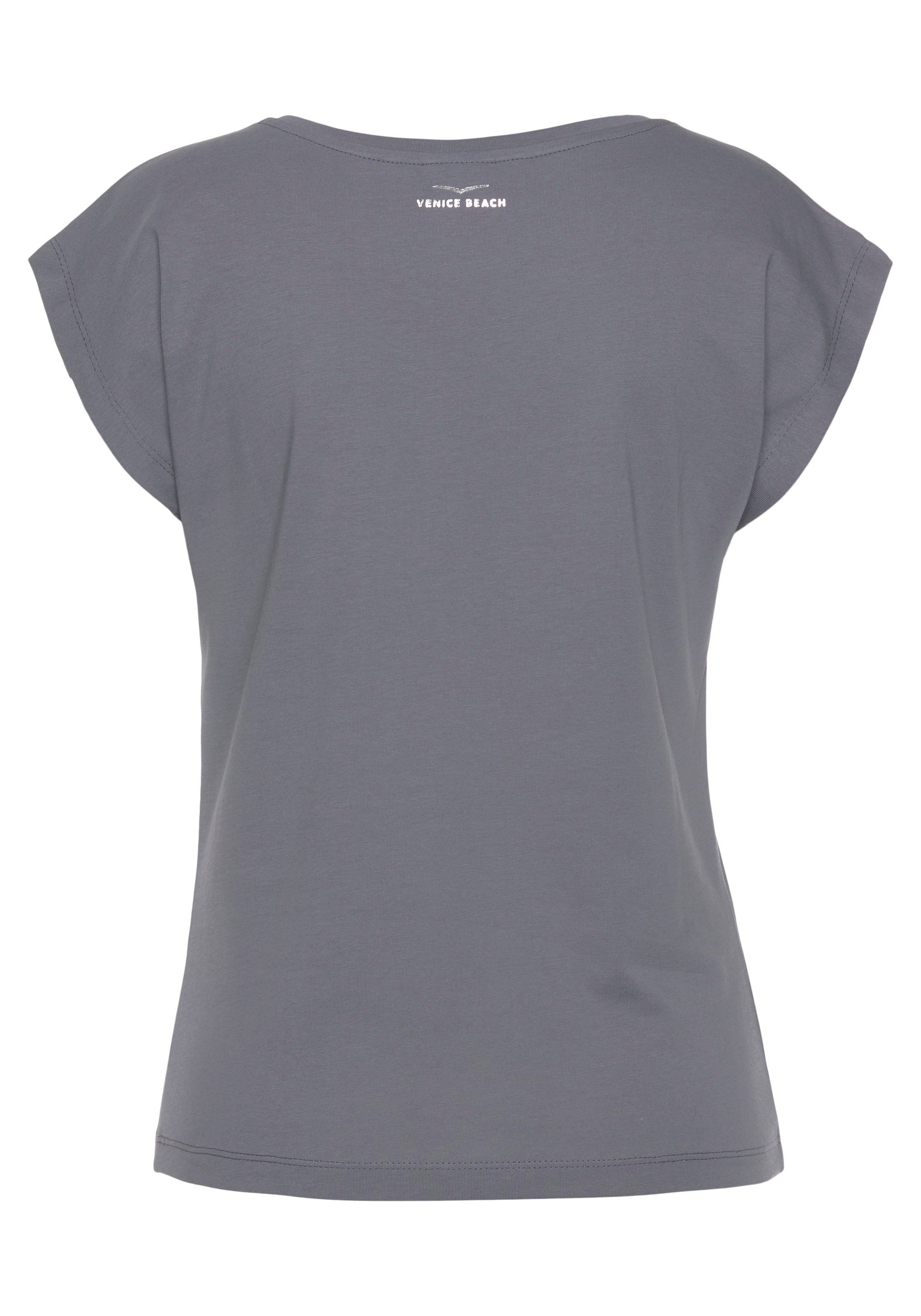Venice Beach Kurzarmshirt , mit Logoprint vorne, T-Shirt aus Baumwolle, sportlich-casual, Basic