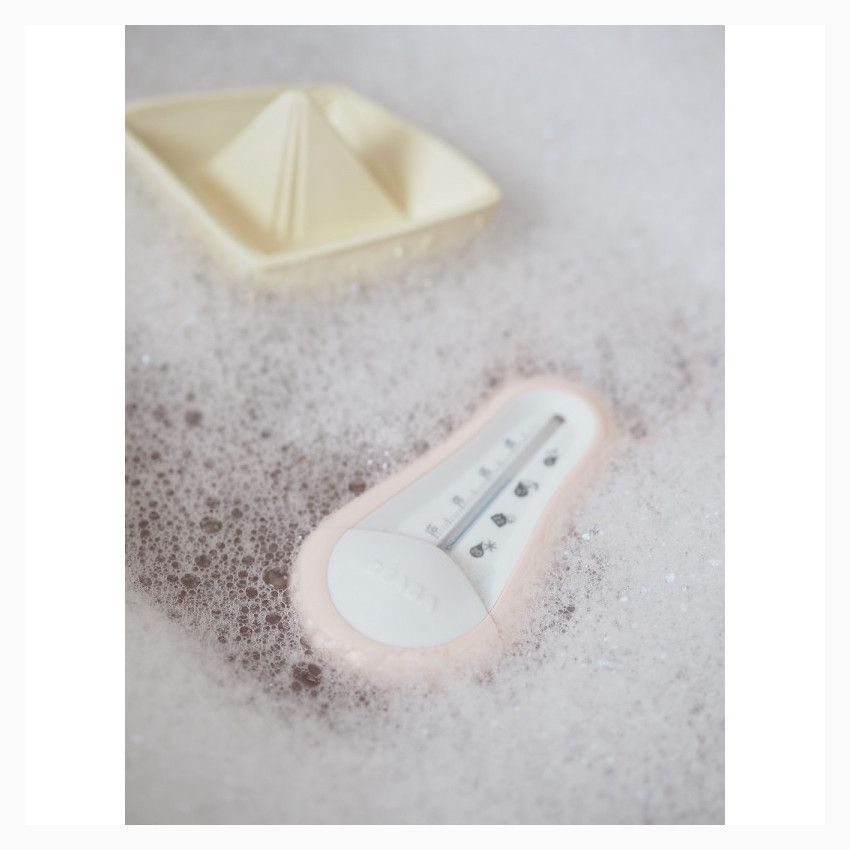 Thermomètre de bain - Rose - Ecru
