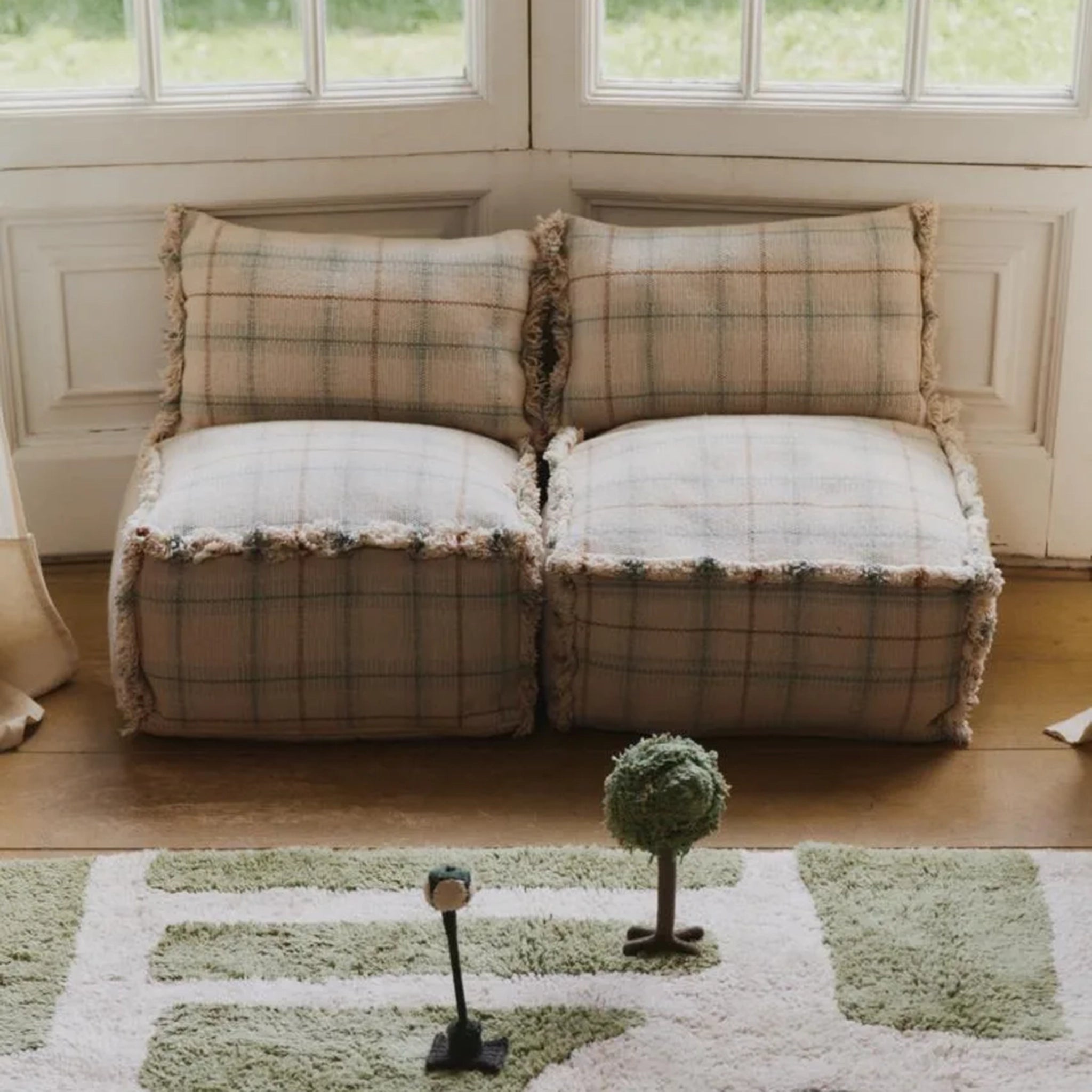 Pouf Tartan/ Karo 1