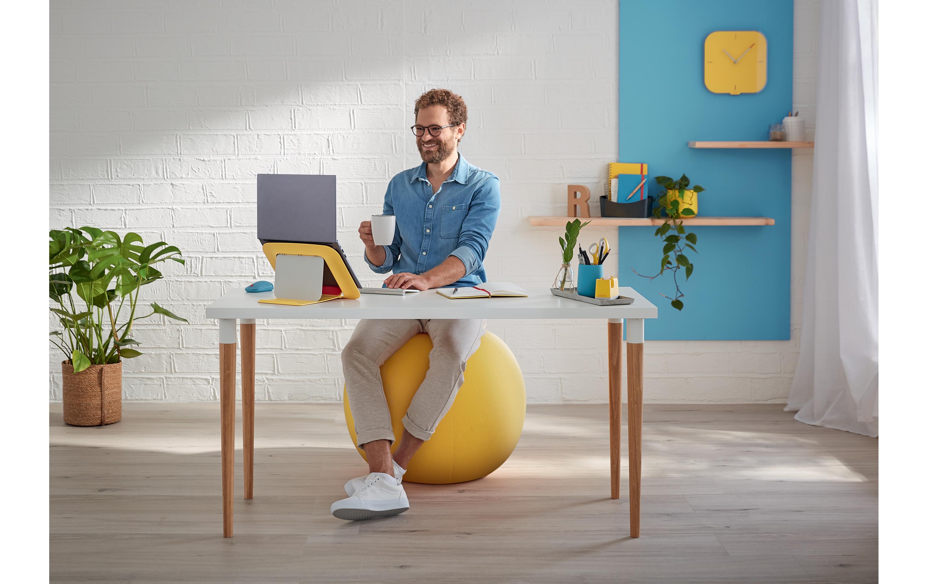Sitzball Ergo Cosy Active GelbDer ergonomische Leitz Ergo Cosy Sitzball für aktives Sitzen