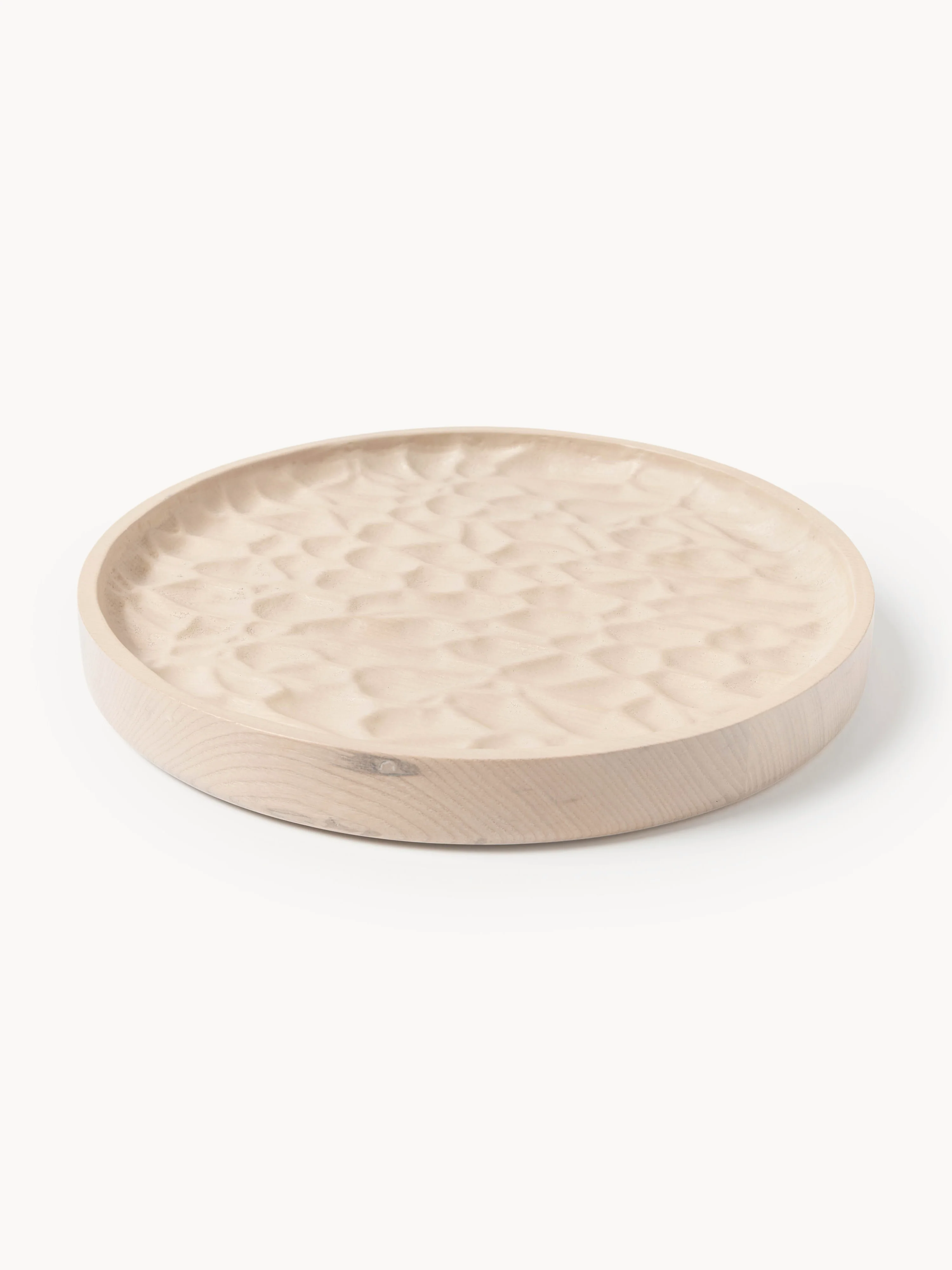 Decoratief dienblad Camila van essenhout, Ø 25 cm
