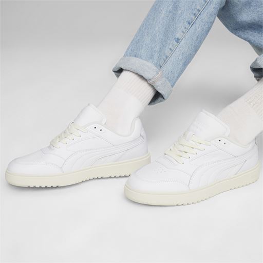Puma Doublecourt Club 48 Sneakers, White/Warm White, 41