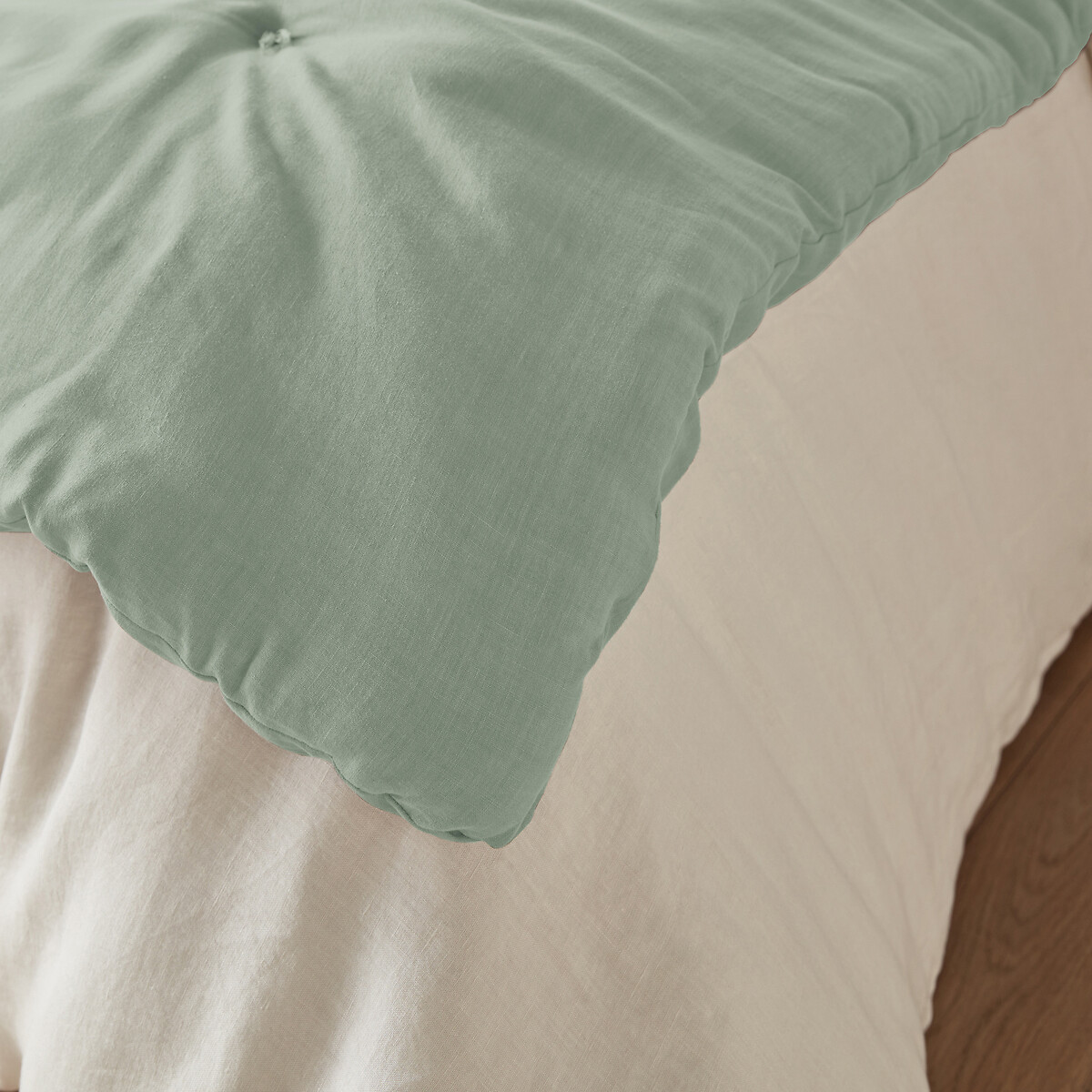 LA REDOUTE INTERIEURS<br>Edredão acolchoado em linho liso lavado, Abella