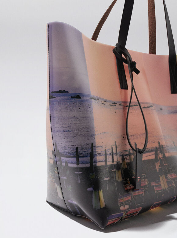 Sacola de compras estampada - Multicolorida
