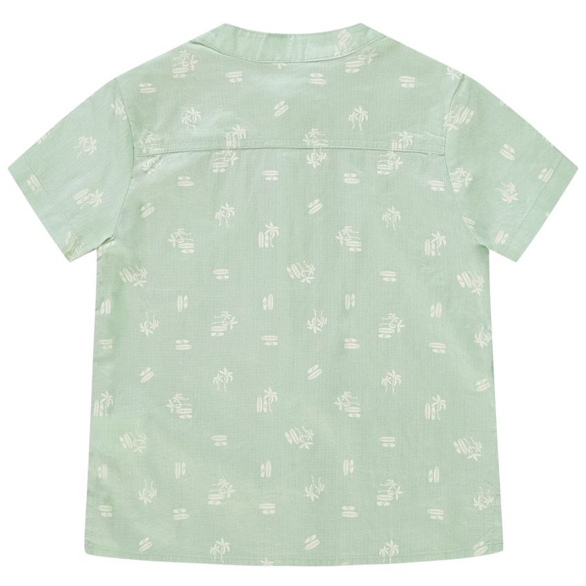 Chemise manches courtes imprimé surf pour bébé garçon - Vert