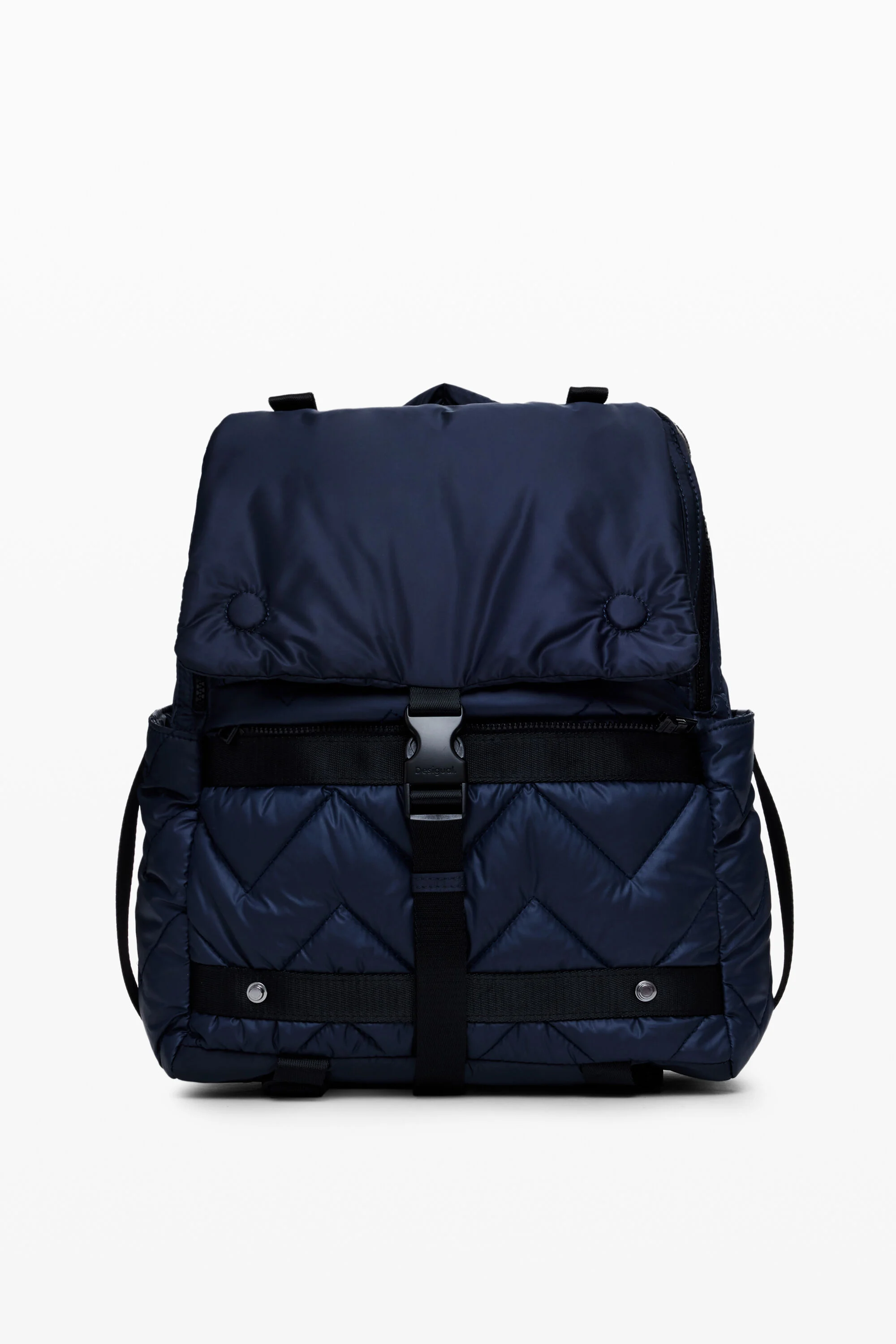 Mochila acolchoada com vários bolsos