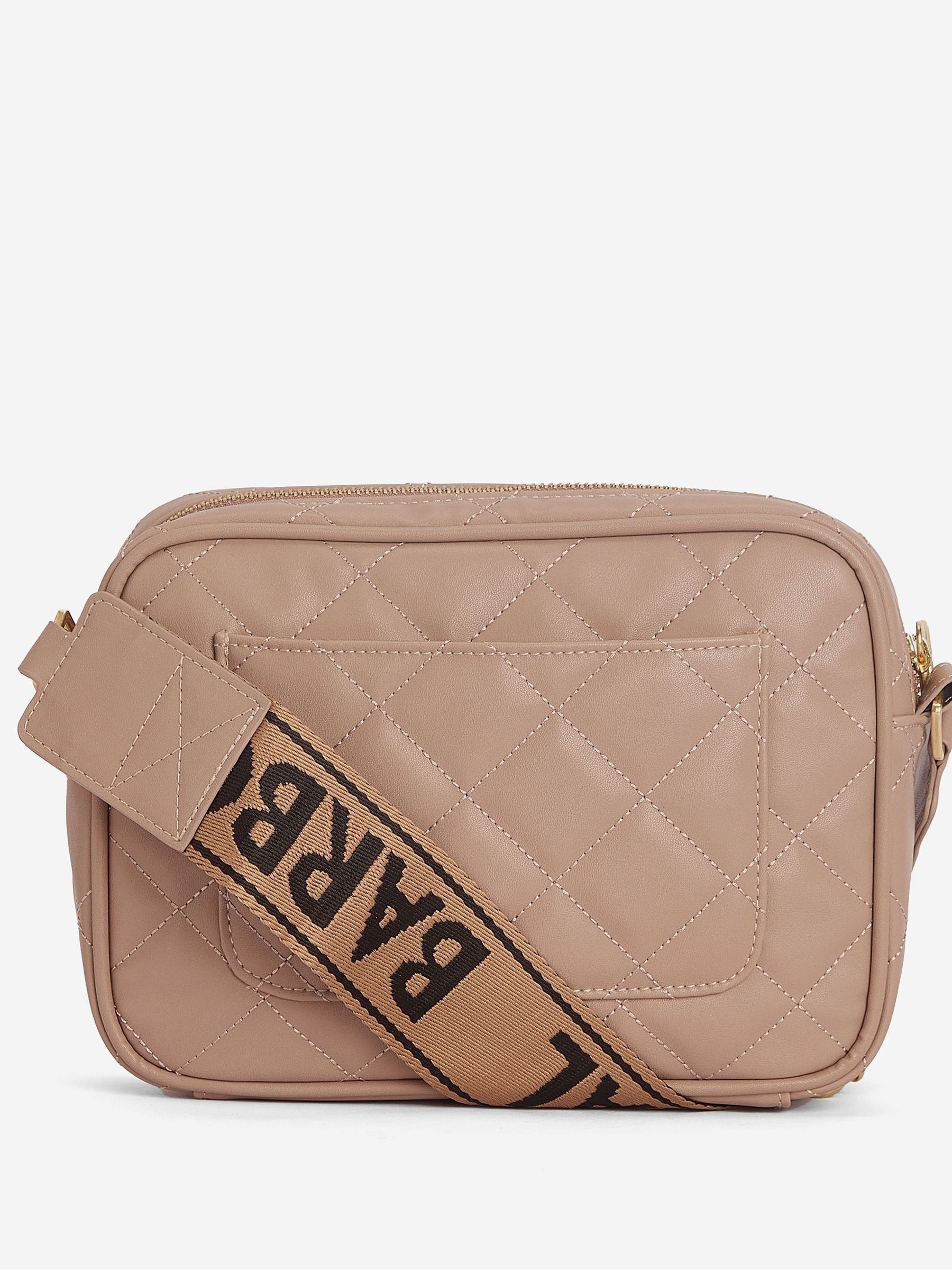 Licht beige - Barbour® International gewatteerde Sloane crossbodytas
