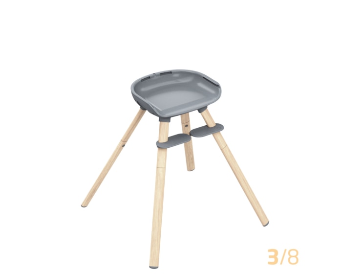 Moa 8-in-1 Hochstuhl 6 M - 5 Y   0 - 20 kg    8 verschiedene Möglichkeiten |    Stilvolles, langlebiges Design |    Leicht abzuwischen und zu reinigen |    Einfach zu installieren und anzupassen |