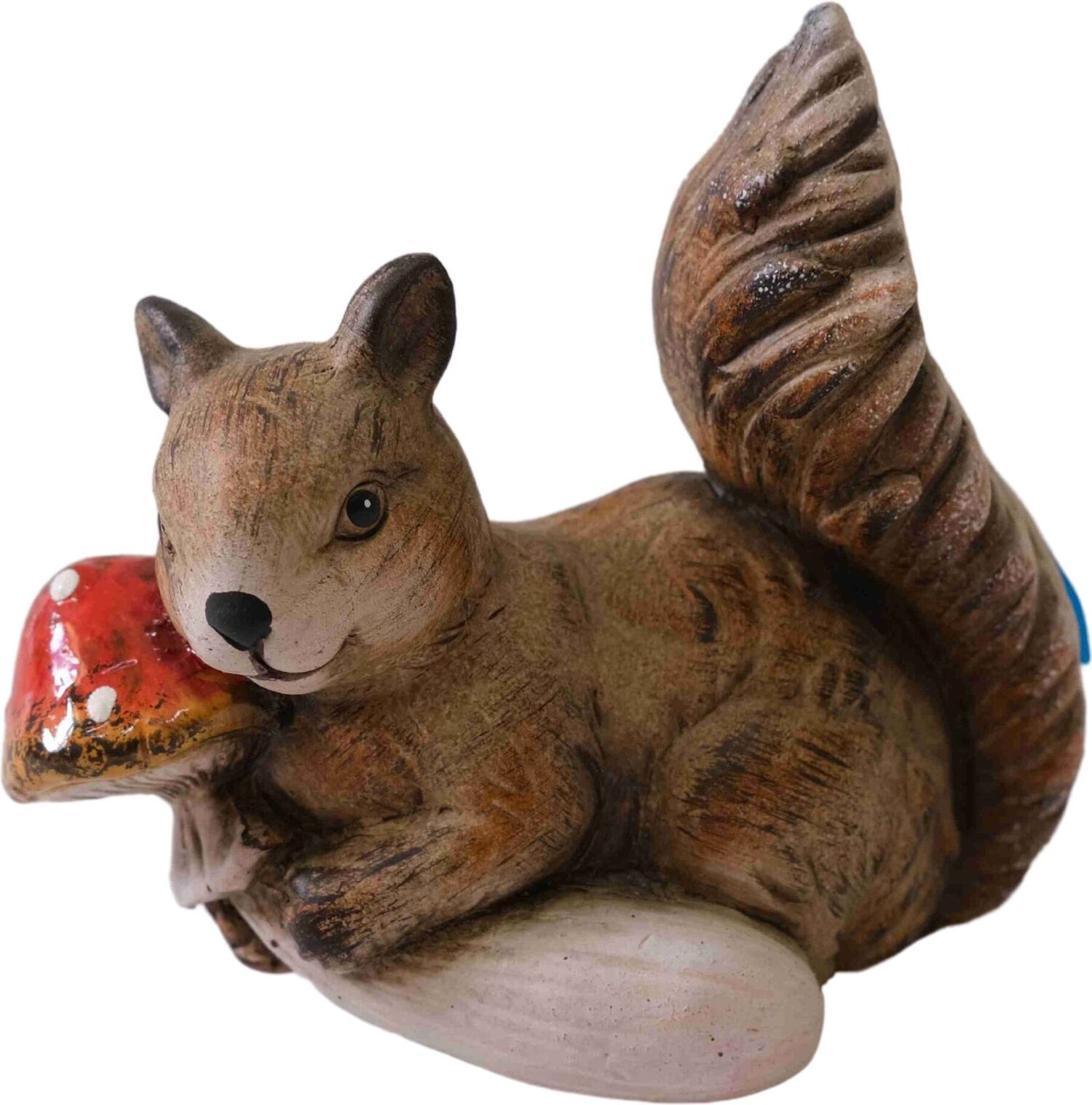 Intratuin tuinbeeld Charlie paddenstoel bruin 13,5 x 7,8 x 11,8 cm