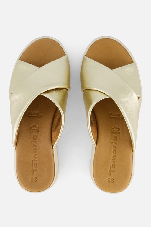 Tamaris Slippers goud Synthetisch