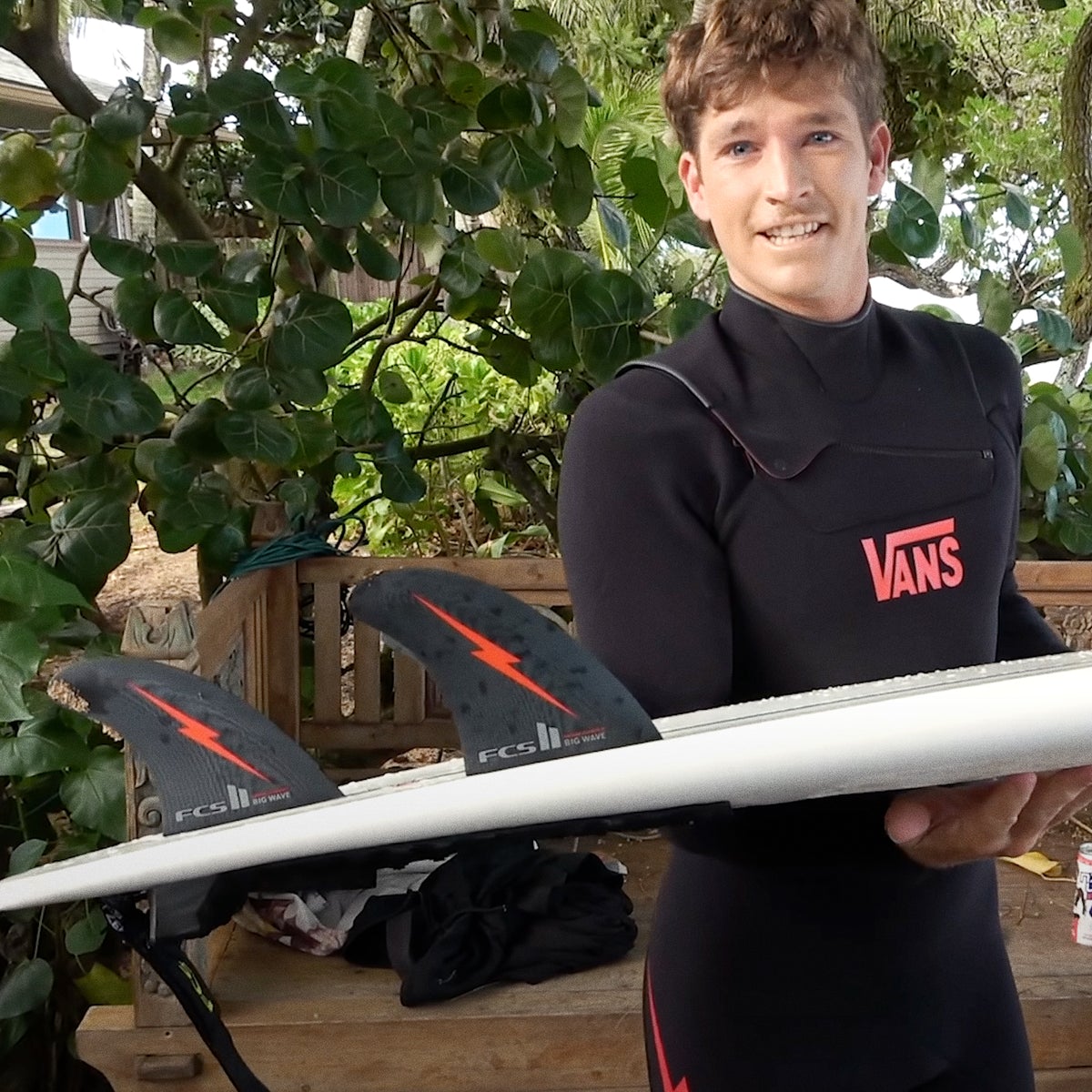 FCS FCS II G10 NF Big Wave Black - L - Thruster