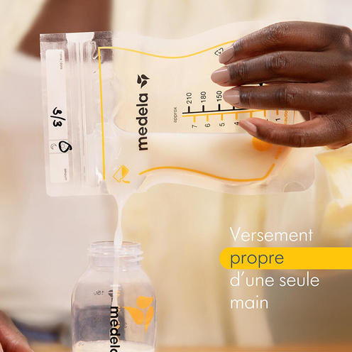 Sachets de conservation lait maternel Easy Pour - Lot de 50 - MEDELA