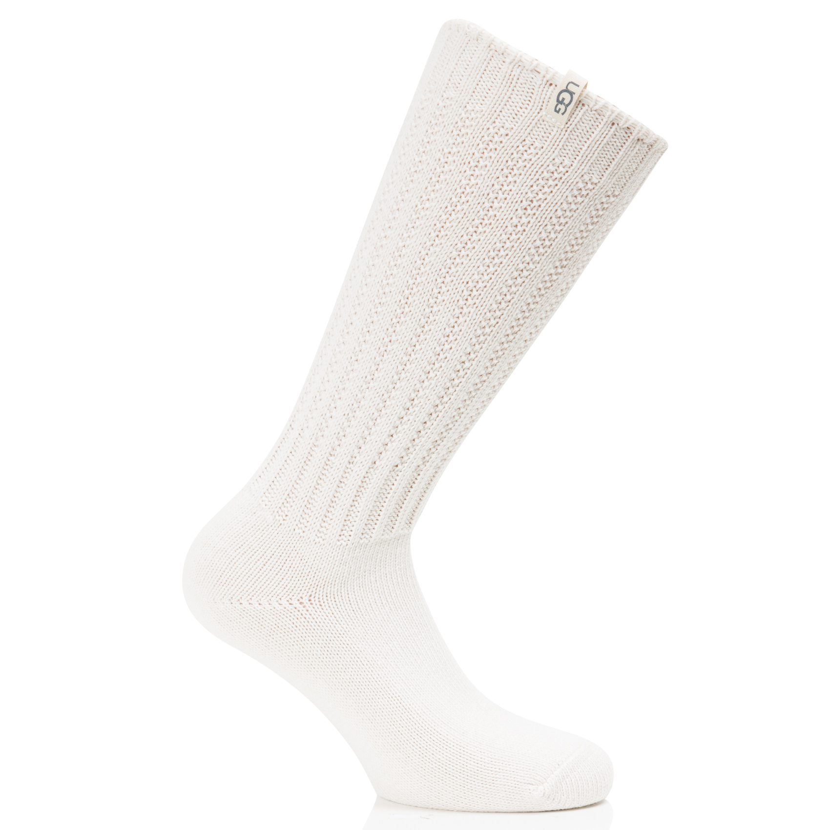 TYLA SLOUCHY CREW - Chaussettes en maille côtelée | Blanc