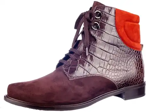 2000 VOLARE BRUIN COMBI - maat 42.5 veterboot bruin combi - maat 42.5 Calandschoen