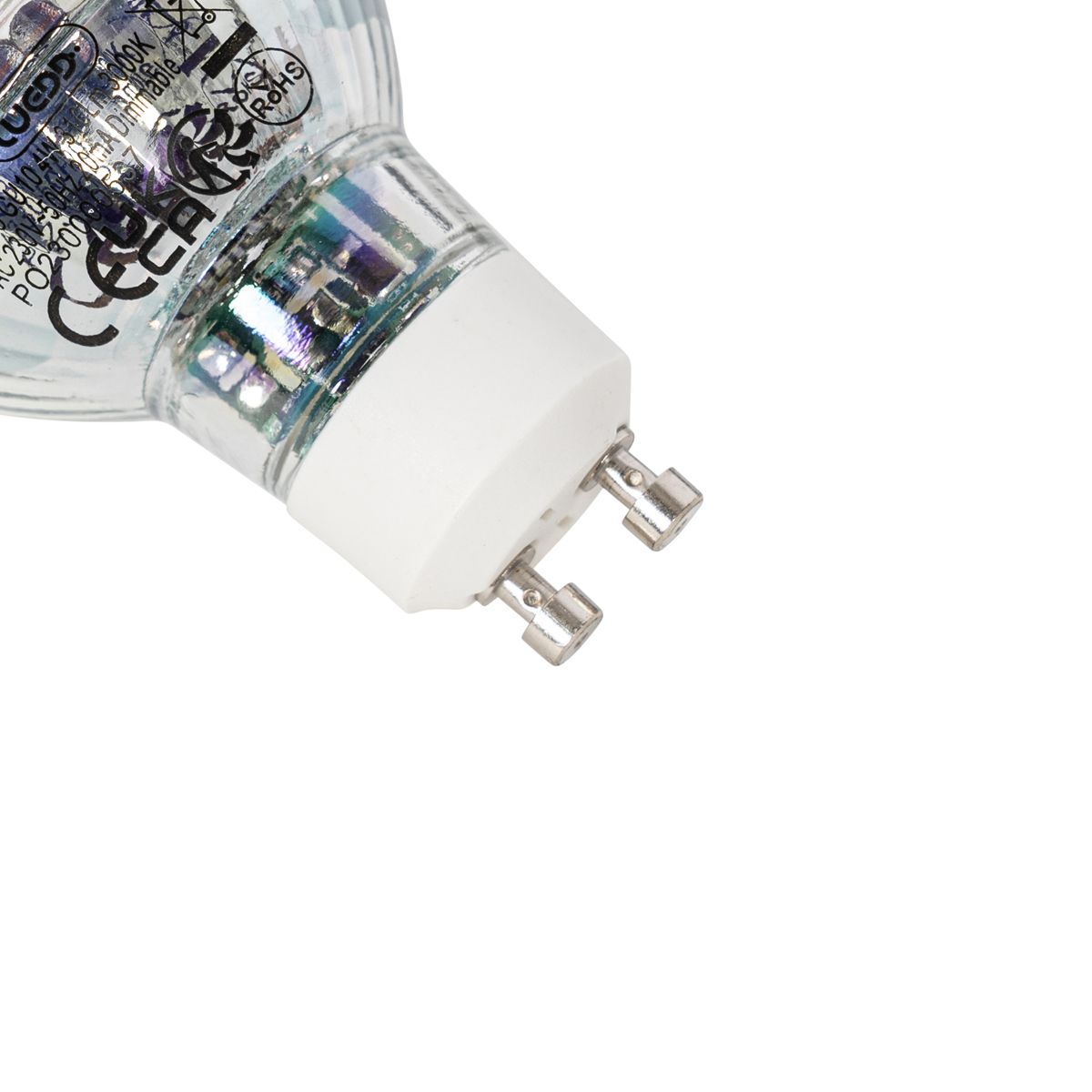 Set van 5 GU10 dimbare LED lamp 4W 310 lm 3000K