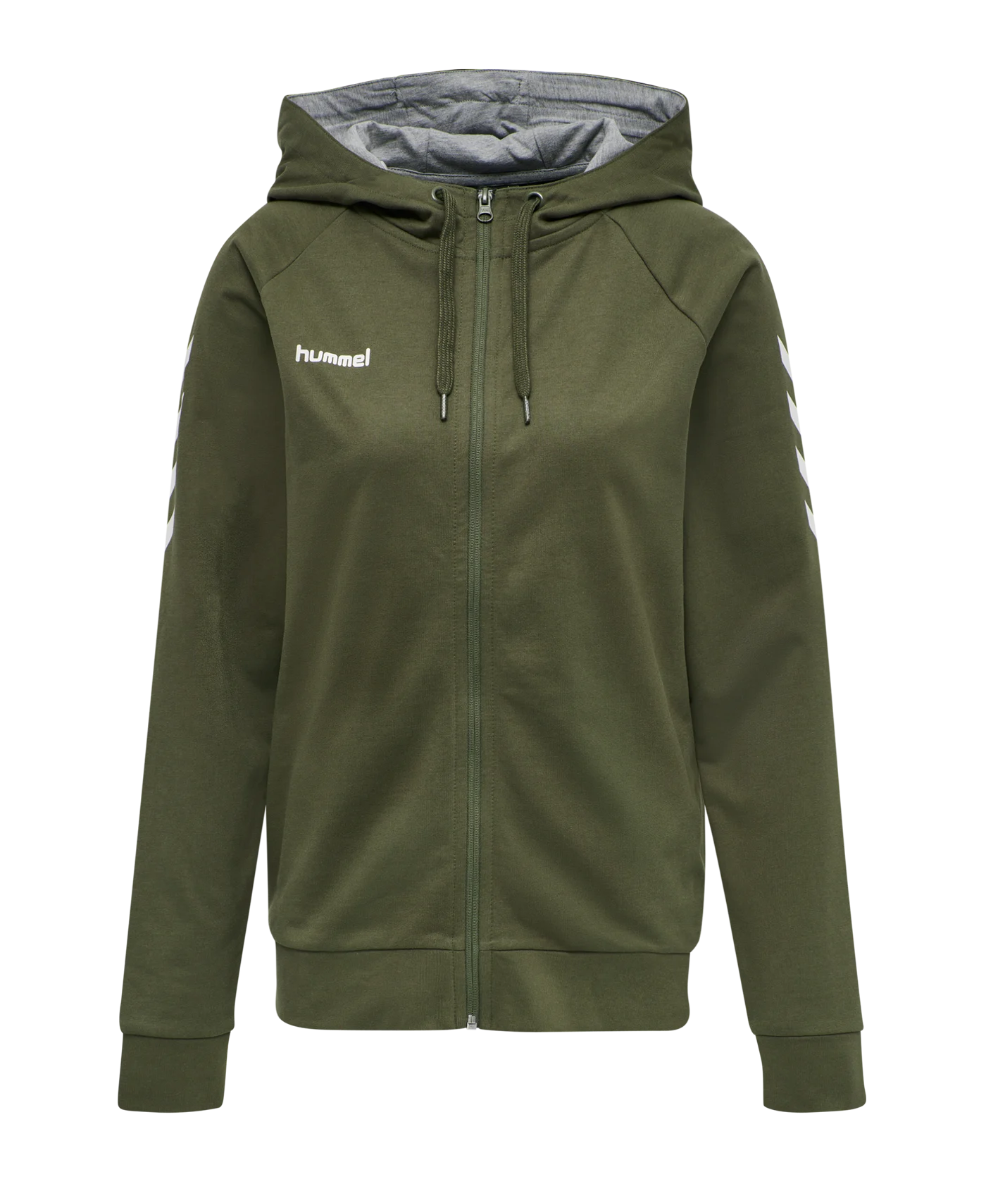 Hummel Cotton Kapuzenjacke Damen Grün F6084