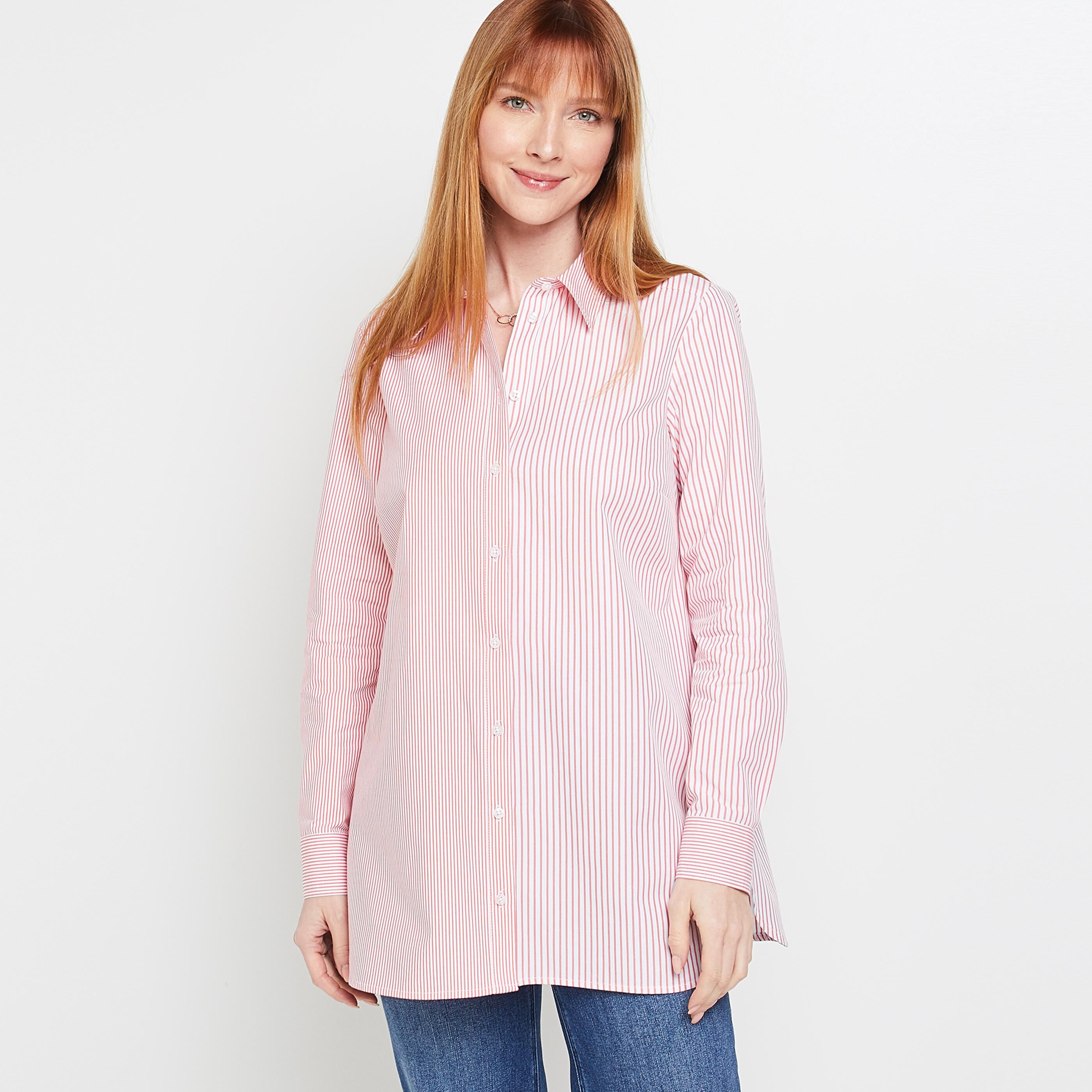 Chemise oversize rayée femme - ROSE