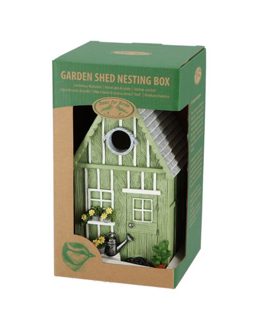Best For Birds Nestkast Tuinhuis - Broeden - 14x13x25 cm