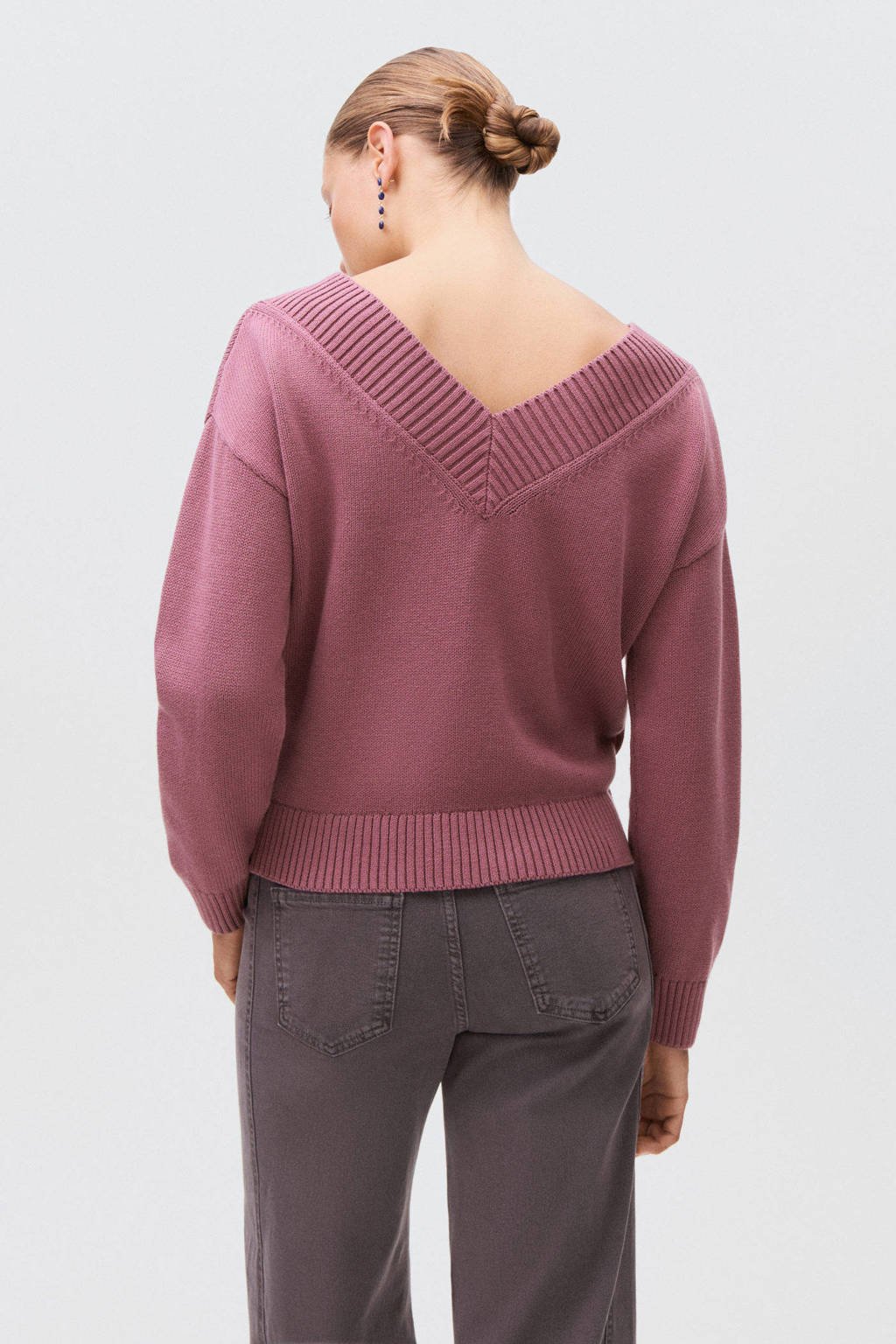 MANGO TEEN gebreide trui roze
