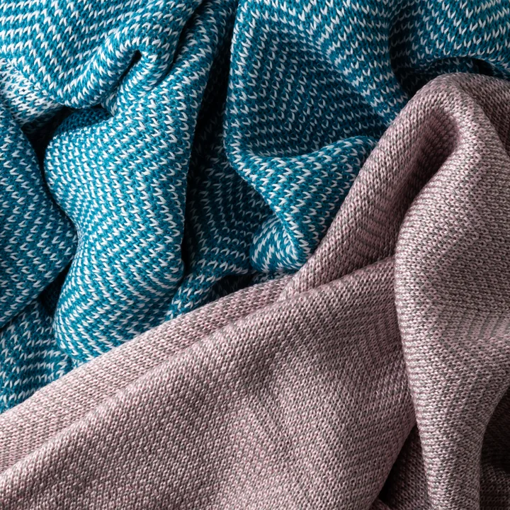 Magis - South Plaid, 160 x 110 cm, hellblau / weiss