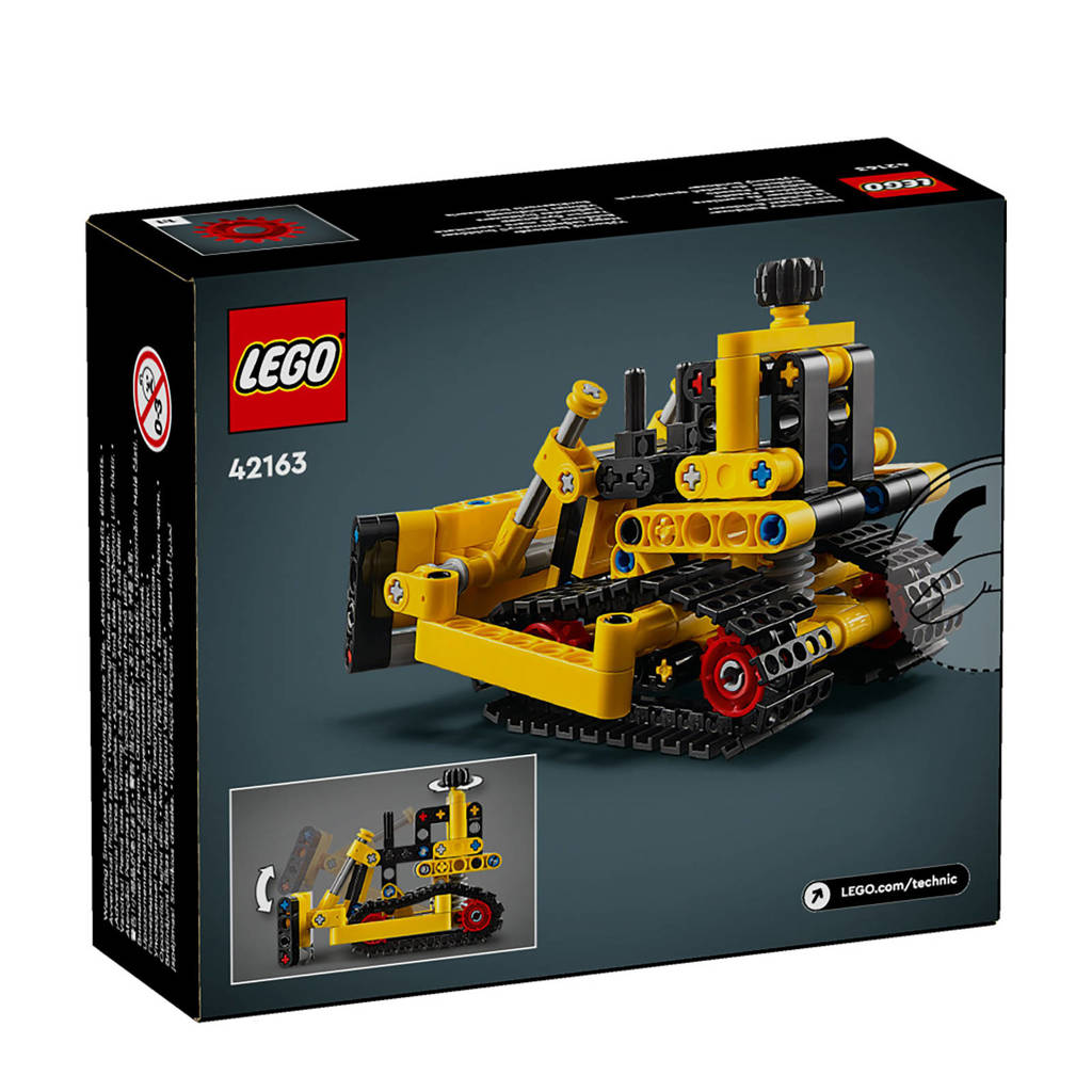 Lego buldozerZware bulldozer Speelgoed Voertuig Rollenspellen Set 42163