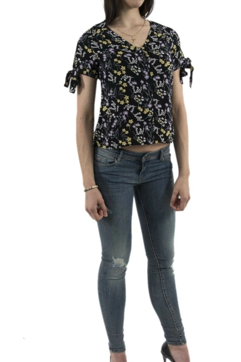 tee shirt Veromoda 10211833 lotus noir