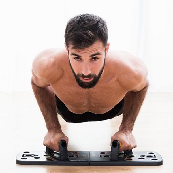 Push-Up Brett med Treningsbånd - Tren bryst & armer