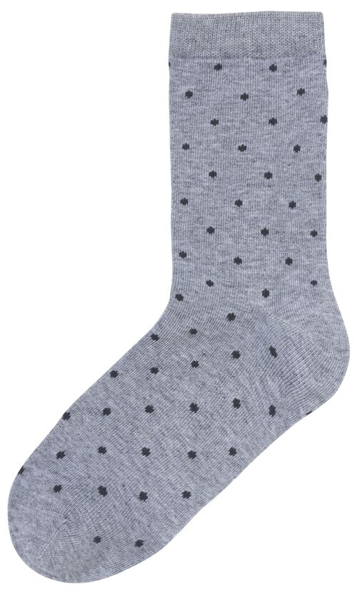 2 paires de chaussettes femme avec bambou sans coutures gris chiné
