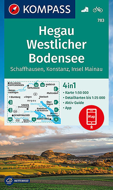 KOMPASS - 783 HEGAU WESTLICHER BODENSEE 1 50 000