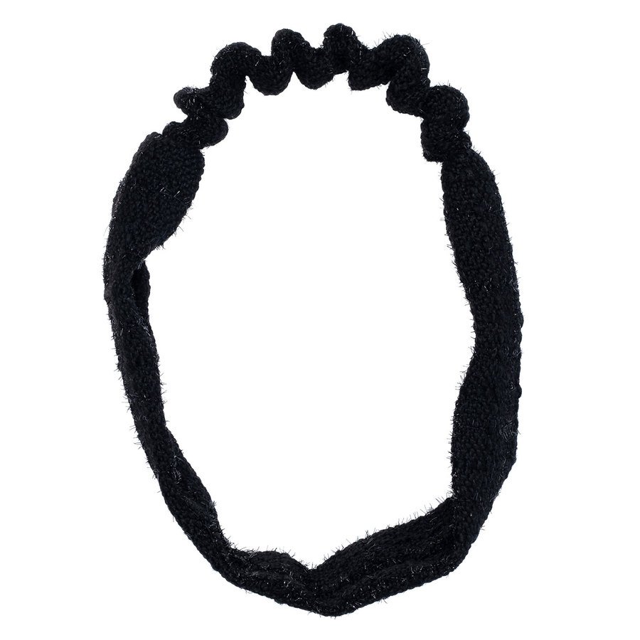 DARK Tweed Headband Black