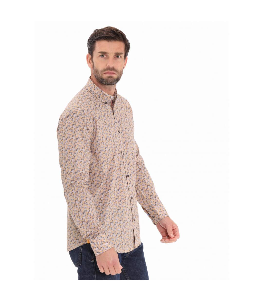 Chemise imprimée col boutonné
