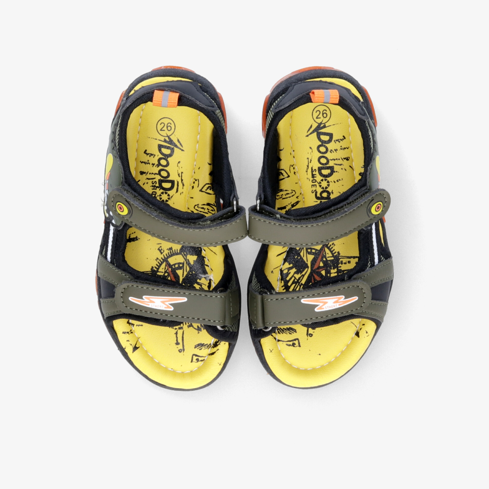 DooDogs Kinder Sandalen grün