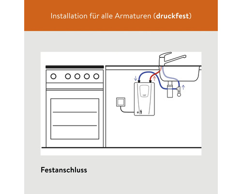 Clage CDX11-U elektronische doorstroomverwarmer 11 kW