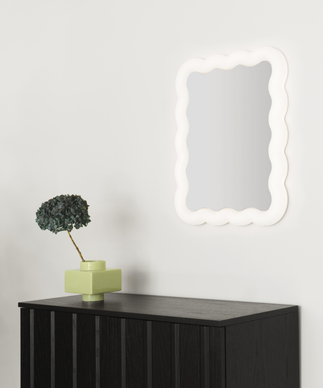Normann Copenhagen Illu spiegel met LED verlichting 80x80