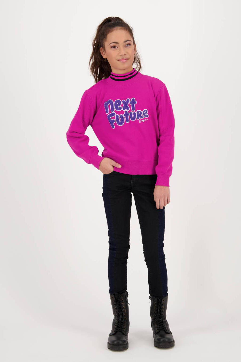 Vingino sweater Nendaly met printopdruk roze