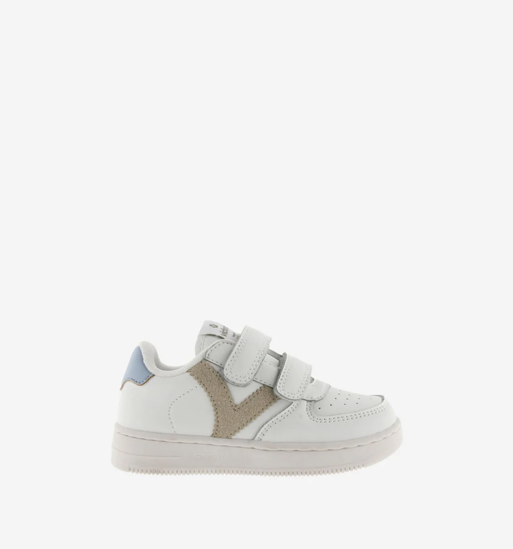 TIEMPO BASKETS CONTRASTANTES Baskets de sport pour enfant TAUPE