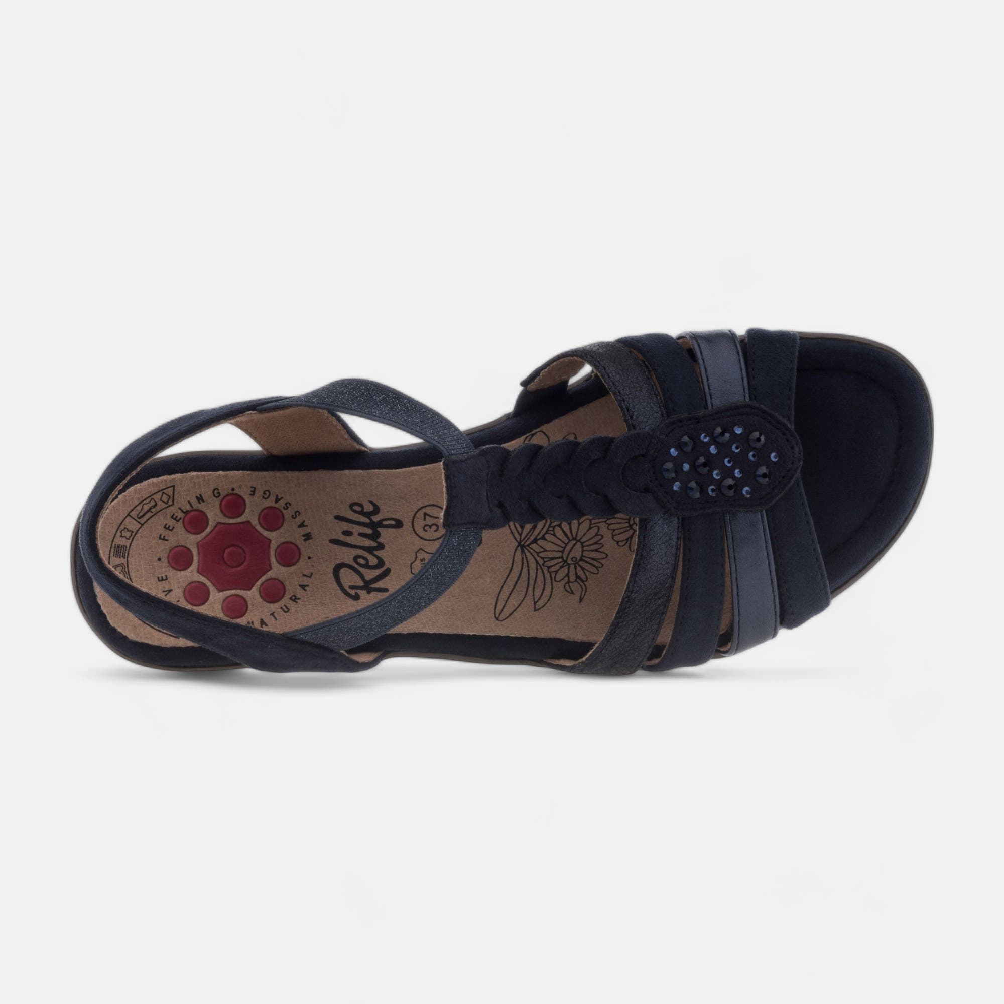Sandales Femme bleu marine