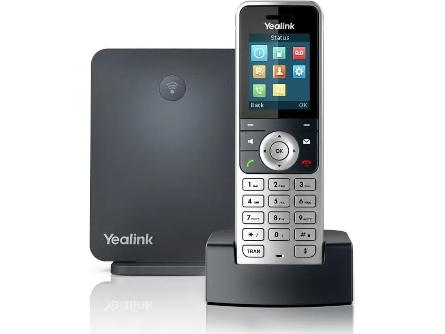 Yealink W53P - Ledningsfri VoIP telefon - DECT - 3-vejs opkaldskapacitet - SIP, SIP v2, SRTP - 8 linier